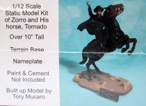 Zorro - Atlantis Aurora - Model-Kit maquette en plastique échelle 1/12 Zorro & Tornado (neuve boite)
