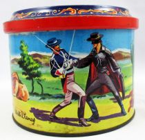 Zorro - Boite à bonbons en métal - Brochet France 1966