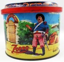 Zorro - Boite &agrave; Bonbons en M&eacute;tal Brochet - Walt Disney France 1966