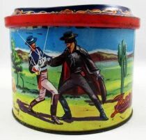 Zorro - Boite &agrave; Bonbons en M&eacute;tal Brochet - Walt Disney France 1966