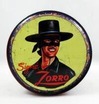 Zorro - Boite &agrave; Bonbons en M&eacute;tal Brochet - Walt Disney France 1966