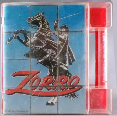 Zorro - Clem Toys Italie - Jeu de12  Cubes en Boite