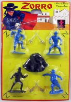 Zorro - Dulcop - Set of 4 plastic figures (mint on card)