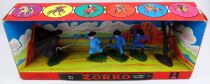 Zorro - Dulcop figures set display : Duel with the Commander\'s Men (mint in box) Art.605