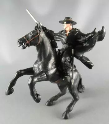 Zorro - Figurine PVC Papo - Zorro & Tornado