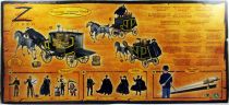 Zorro - Giocho Preziosi 2005 - Runaway Armored Coach with Zorro - Figurines Articulées 17 cm