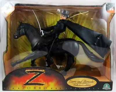Zorro - Giocho Preziosi 2005 - Zorro & Tornado \ Collector\'s Edition\ - Figurine Articul�e 30 cm