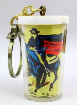 Zorro - Grey-Poupon key-holders - Zorro riding Tornado
