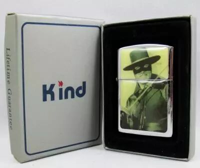 Zorro - Kind - Zippo-type storm petrol lighter - Zorro (Guy Williams)