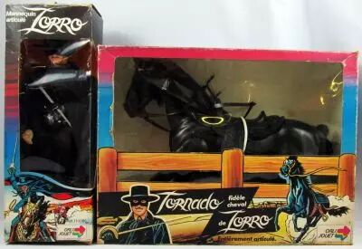 Zorro - Orli Jouet - 10\  action figure Zorro & Tornado (mint in box)