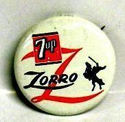 Zorro - pin button by 7up