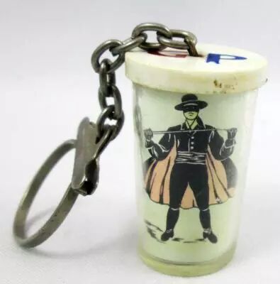 Zorro - Porte Cl�s Moutarde Gray-Poupon - Zorro Tenant son Ep�e � Deux Mains