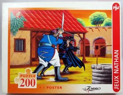 Zorro - Puzzle 250 pi�ces \ Duel � l\'hacienda\  - Nathan 1997