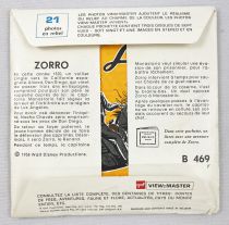 Zorro - View-Master (GAF) - Pochette de 3 disques (21 images stéréo) et Livret