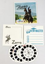 Zorro - View-Master (Sawyer\'s Inc.) - Pochette de 3 disques (21 images stéréo) et Livret
