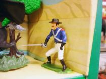 Zorro figure set display : Attack of the Overland Stage Express - Dulcop figure (mint on card)