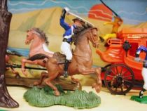 Zorro figure set display : Attack of the Overland Stage Express - Dulcop figure (mint on card)