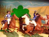 Zorro figure set display : Attack of the Overland Stage Express - Dulcop figure (mint on card)