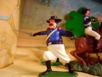 Zorro figure set display : Attack of the Overland Stage Express - Dulcop figure (mint on card)