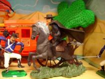 Zorro figure set display : Attack of the Overland Stage Express - Dulcop figure (mint on card)