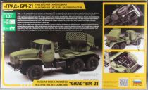 Zvezda 3655 - Russian Army Truck Munted Multiple Rocket Launcher GRAD BM-21 1:35 Mint in Box